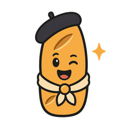 QuiVend baguette mascot